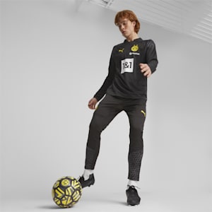 Borussia Dortmund Men's Football Training Pants, PUMA Black-Cyber Yellow, extralarge-IND