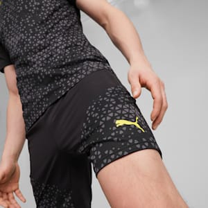 Borussia Dortmund Soccer Training Shorts, PUMA Black-Cyber Yellow, extralarge