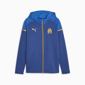 Olympique de Marseille Football Casuals Hooded Jacket, Clyde Royal-PUMA White, extralarge-GBR