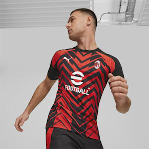 メンズ ACミラン 2023-24 プレマッチ シャツ, For All Time Red-PUMA Black, extralarge-JPN