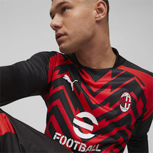 AC Milan Prematch Sweatshirt, For All Time Red-PUMA Black, extralarge-GBR