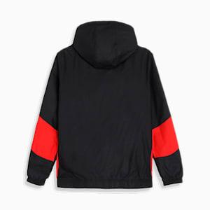 メンズ ACミラン 2023-24 プレマッチ ウーブンジャケット, PUMA Black-For All Time Red, extralarge-JPN