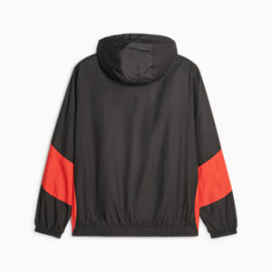 AC Milan Men's Prematch Jacket, PUMA Black-For All Time Red, extralarge