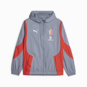 Veste d’avant-match AC Milan Homme, Gray Tile-For All Time Red, extralarge