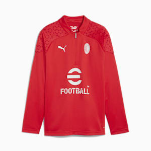 AC Milan Football Youth Training Quarter-zip, For All Time Red-Feather Gray, extralarge-GBR