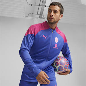 AC Milan Men's Football Training Jacket, Royal Sapphire, extralarge-IND