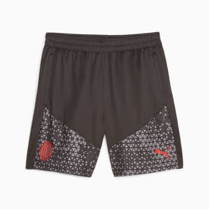 Short d'entraînement de soccer de l'AC Milan, PUMA Black-Flat Medium Gray, large