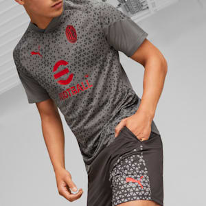 メンズ  ACミラン 2023-24 トレーニング ショーツ, PUMA Black-Flat Medium Gray, extralarge-JPN