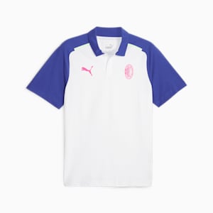 AC Milan Casuals Men's Football Polo, PUMA White-Royal Sapphire, extralarge-IND
