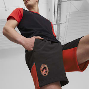 AC Milan Football Casuals Shorts, PUMA Black-For All Time Red, extralarge-GBR