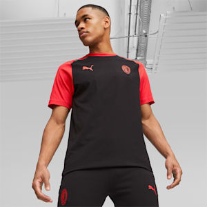 AC Milan Football Casuals Tee, PUMA Black-For All Time Red, extralarge-GBR