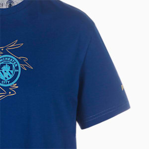 メンズ マンチェスター シティー MCFC チャイニーズ ニューイヤー 半袖 Tシャツ, Blazing Blue-Puma Team Gold