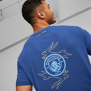 Manchester City Chinese New Year Tee Men, Blazing Blue-Puma Team Gold