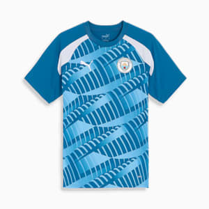 メンズ マンチェスター シティFC 2023-24 プレマッチ シャツ, Lake Blue-PUMA White