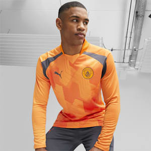 メンズ マンチェスター シティFC 2023-24 プレマッチ ニットトップ, Orange Popsicle-Strong Gray, extralarge-JPN