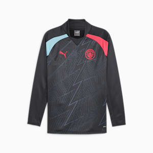 メンズ マンチェスター シティFC 2023-24 プレマッチ ニットトップ, Dark Navy-Hero Blue-Sunset Glow, extralarge-JPN