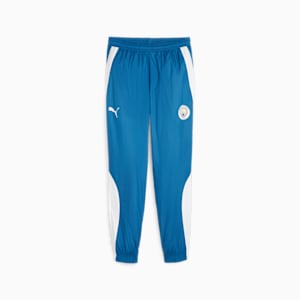 Manchester City F.C. Prematch Woven Pants Men, Lake Blue-PUMA White
