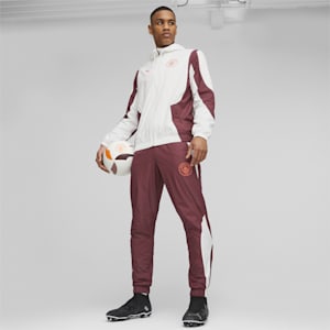 Manchester City F.C. Prematch Woven Pants Men, Aubergine-PUMA White, extralarge-GBR