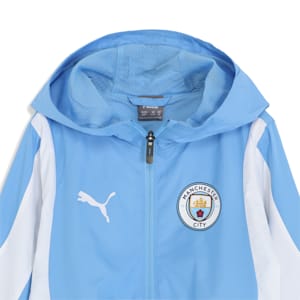 キッズ マンチェスター シティFC 2023-24 プレマッチ ウーブンジャケット 116cm-164cm, Team Light Blue-PUMA White