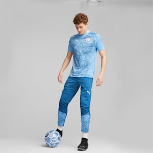 Maillot d'entraînement de soccer de Manchester City, Team Light Blue-Lake Blue, extralarge