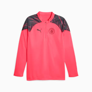 Manchester City Football Quarter-zip, Sunset Glow-Dark Navy, extralarge-GBR