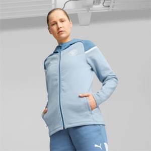 Manchester City Casuals Women's Hoodie, Blue Wash-Deep Dive, extralarge-GBR