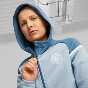 Manchester City Casuals Women's Hoodie, Blue Wash-Deep Dive, extralarge-GBR