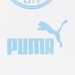 メンズ マンチェスター シティFC FTBLCORE グラフィック Tシャツ, PUMA White-Team Light Blue