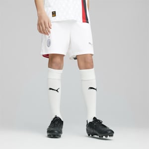 AC Milan Youth Football Shorts, PUMA White-Feather Gray, extralarge-GBR