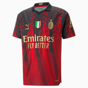 Camiseta de fútbol A.C. MILAN x KOCHÉ Authentic para hombre , Fiery Red-PUMA Black