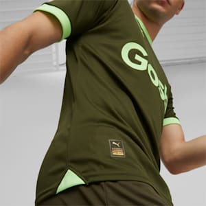 Girona FC Football 23/24 Third Jersey, Dark Olive-Fizzy Lime, extralarge-GBR