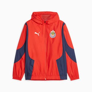 Chamarra Hombre Chivas Prematch, PUMA Red-PUMA Navy, extralarge