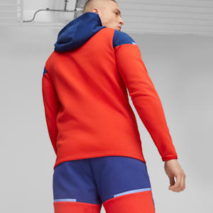 C.D. Guadalajara Soccer Men's Hooded Jacket, PUMA Red-Elektro Blue, extralarge