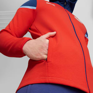 C.D. Guadalajara Soccer Men's Hooded Jacket, PUMA Red-Elektro Blue, extralarge
