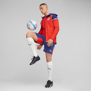 C.D. Guadalajara Soccer Men's Hooded Jacket, PUMA Red-Elektro Blue, extralarge