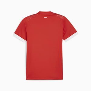 Camiseta de local de Suiza 23/24 de la Copa Mundial Femenina, PUMA Red-PUMA White, extragrande