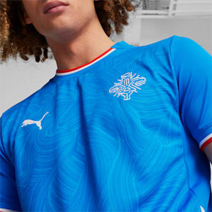 Réplica del jersey de fútbol Islandia 2024 para hombre, Racing Blue-PUMA White, extralarge