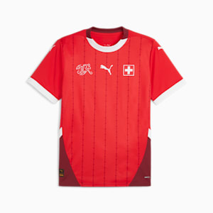 Switzerland 2024 Men's Home Soccer Jersey, PUMA Red-Team Regal Red, extralarge