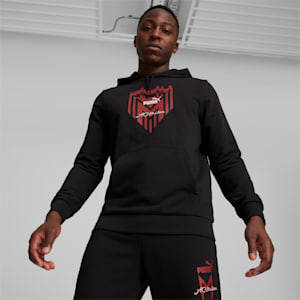 Sudadera con capucha AC Milan Ftblicons para hombre, PUMA Black, extralarge