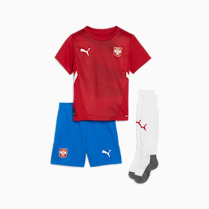 Serbia Youth Football Home MiniKit, Dark Cherry-PUMA Team Royal, extralarge-GBR