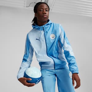 Manchester City Pre-Match Men's Jacket, Regal Blue-Silver Sky, extralarge