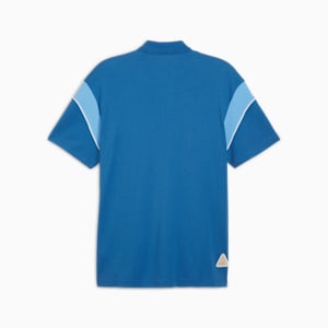 Playera tipo polo para hombre Manchester City FtblArchive, Lake Blue-Racing Blue, extralarge
