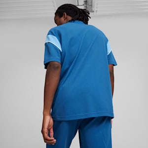 Playera tipo polo para hombre Manchester City FtblArchive, Lake Blue-Racing Blue, extralarge