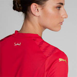 Camiseta Puma Essentials Logo Mujer Sport Red - Fútbol Emotion