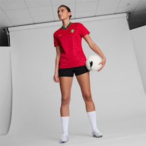 Jersey de Marruecos 23/24 Copa Mundial para mujer, PUMA Red-Power Green, extralarge
