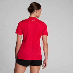 Camiseta Puma Essentials Logo Mujer Sport Red - Fútbol Emotion