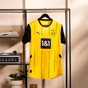 Borussia Dortmund 24/25 Men's Authentic Home Soccer Jersey, Faster Yellow-Cheap Jmksport Jordan Outlet Black, extralarge