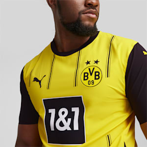 Borussia Dortmund 24/25 Men's Authentic Home Soccer Jersey, Faster Yellow-PUMA Black, extralarge