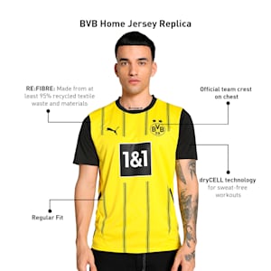 Borussia Dortmund 24/25 Men's Home Jersey, Faster Yellow-PUMA Black, extralarge-IND