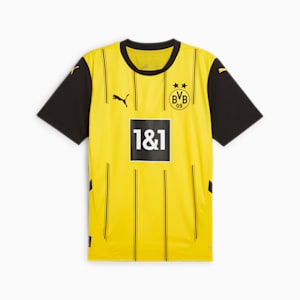 Camiseta local réplica Borussia Dortmund 24/25 para hombre, Faster Yellow-PUMA Black, extralarge